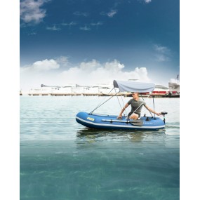 Pompowana łódź sportowa i wędkarska firmy Aqua Marina Classic 9'10" z silnikiem elektrycznym T-18